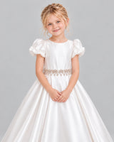 Ivory Ball Gown Girls Formal Dress Detail [Shared]
