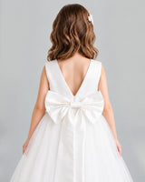 Ivory Ball Gown Flower Girl Dress Back_Detail [Shared]
