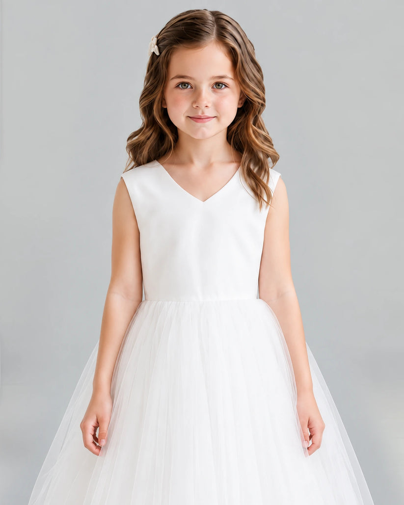 Ivory Ball Gown Flower Girl Dress Detail [Shared]