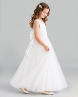 Ivory Ball Gown Flower Girl Dress Side [Shared]