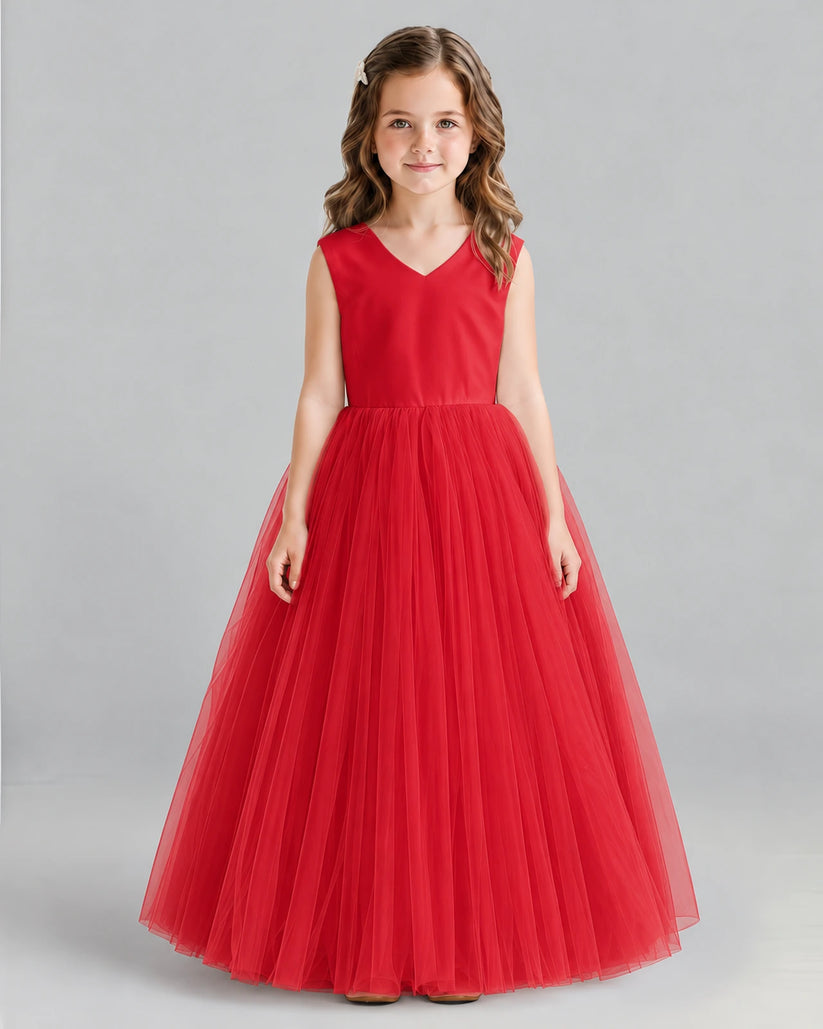 Windred Ball Gown Flower Girl Dress Front