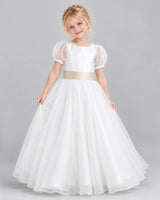 Champagne Ball Gown First Communion Dress Front