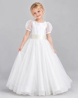 Ivory Ball Gown First Communion Dress Front