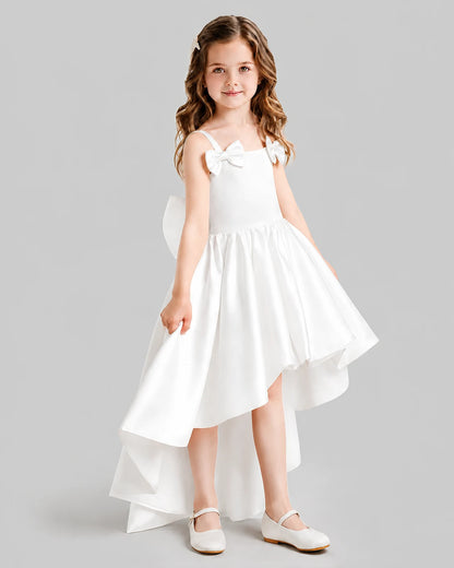 Ivory Flared Flower Girl Dresses Side