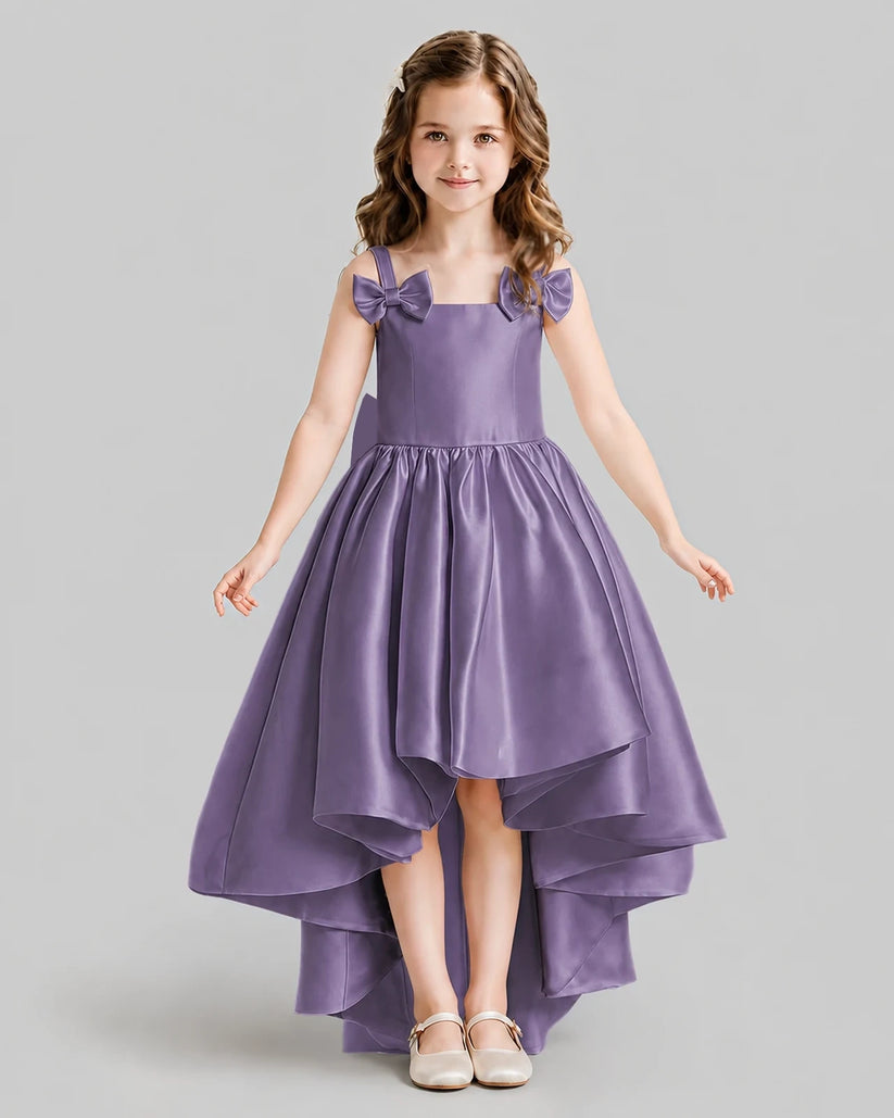 Wisteria Flared Flower Girl Dresses Front