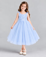 Lavender Ball Gown Girls Formal Dress Front