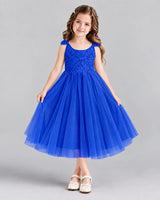 Royal Blue Ball Gown Girls Formal Dress Front