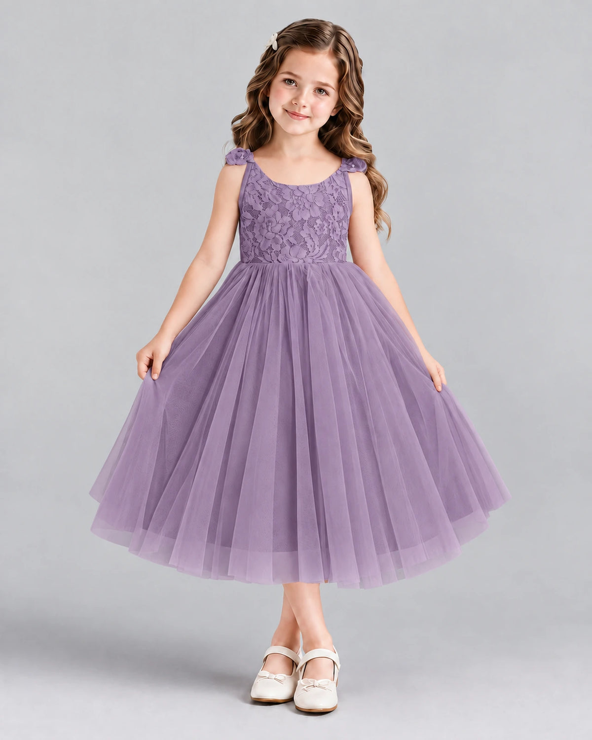 Wisteria Ball Gown Girls Formal Dress Front