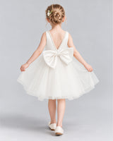 Ivory Ball Gown Flower Girl Dress Back [Shared]