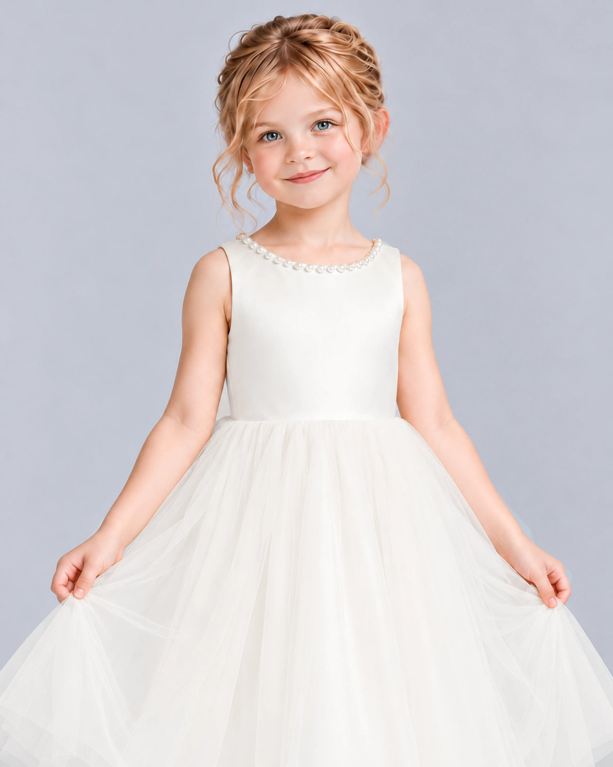 Ivory Ball Gown Flower Girl Dress Detail [Shared]
