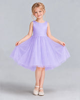 Lavender Ball Gown Flower Girl Dress Front