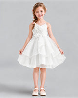 Ivory A-line Girls Formal Dress Front