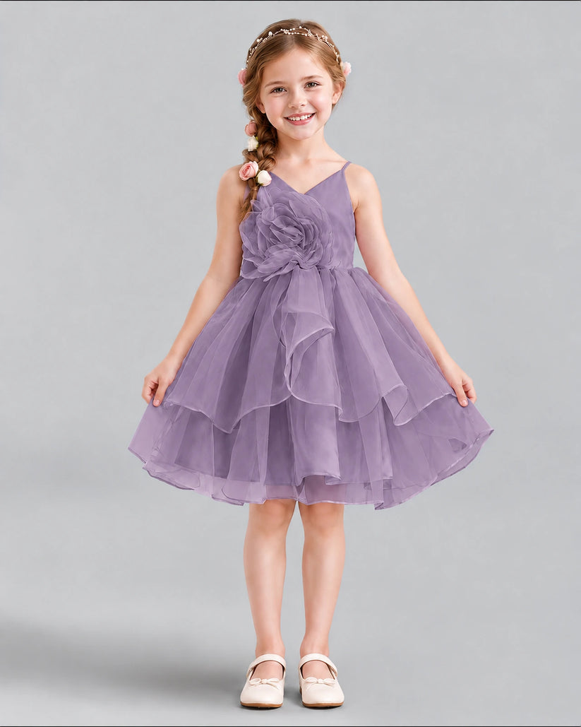 Wisteria A-line Girls Formal Dress Front