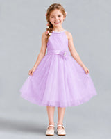 Lilac A-line Girls Formal Dress Front