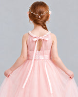 Pink A-line Girls Formal Dress Back_Detail [Shared]