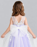 Lavender Ball Gown Flower Girl Dress Back_Detail [Shared]