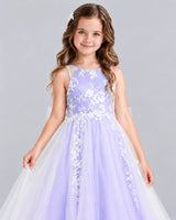 Lavender Ball Gown Flower Girl Dress Detail [Shared]
