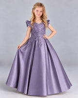 Wisteria Ball Gown Girls Formal Dress Front