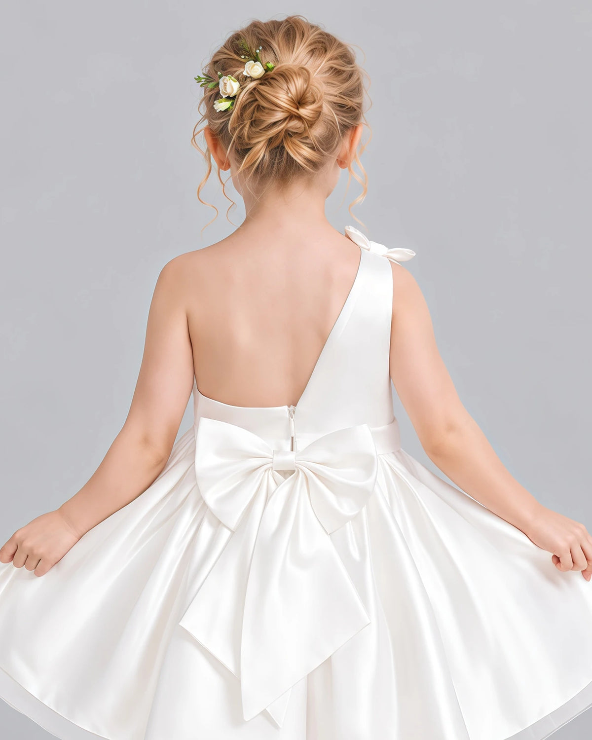 Ivory A-line Girls Formal Dress Back_Detail [Shared]