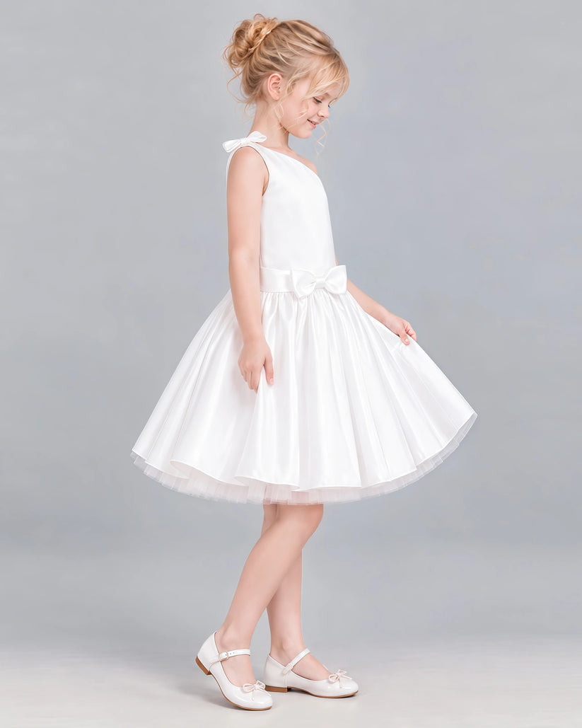 Ivory A-line Girls Formal Dress Side [Shared]