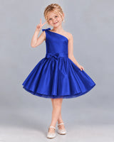Royal Blue A-line Girls Formal Dress Front