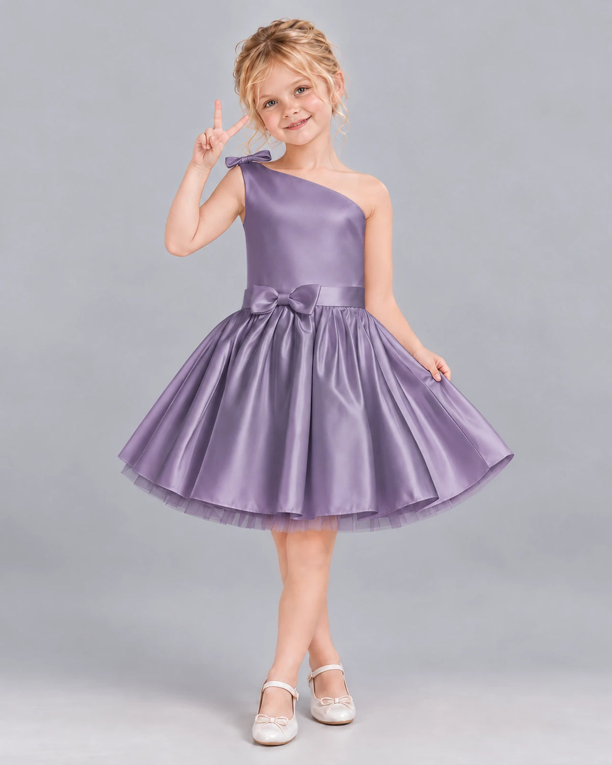 Wisteria A-line Girls Formal Dress Front