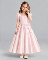 Blush Pink Ball Gown Girls Formal Dress Front