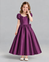 Grape Ball Gown Girls Formal Dress Front