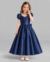 Navy Blue Ball Gown Girls Formal Dress Front
