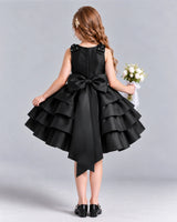 Black Ball Gown Girls Formal Dress Back [Shared]