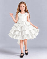 Ivory Ball Gown Girls Formal Dress Front