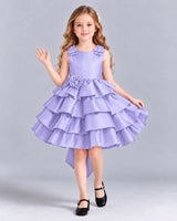 Lavender Ball Gown Girls Formal Dress Front