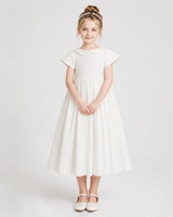 satin A-line flower girl dress [Shared]