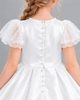 Ivory A-line Girls Formal Dress Back_Detail [Shared]
