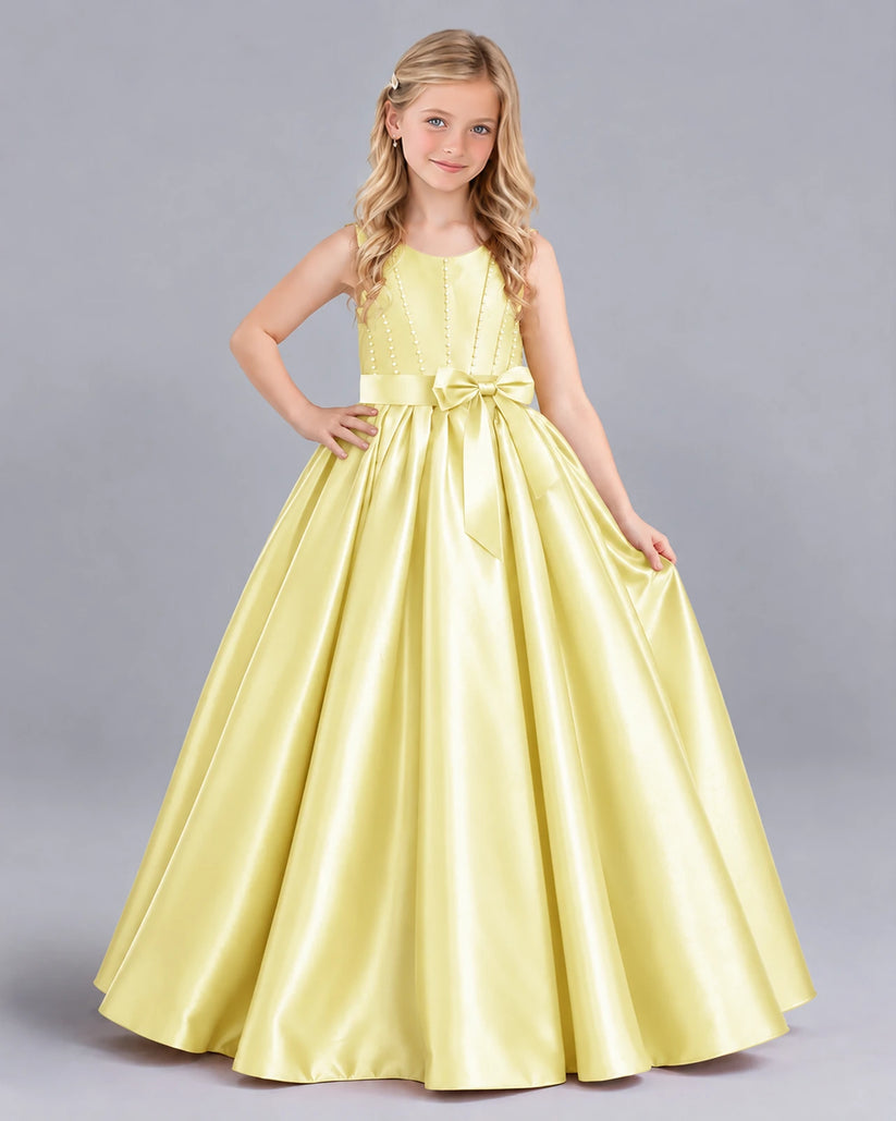 Daffodil Ball Gown Girls Formal Dress Front