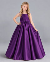 Purple Ball Gown Girls Formal Dress Front