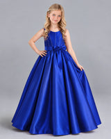 Royal Blue Ball Gown Girls Formal Dress Front