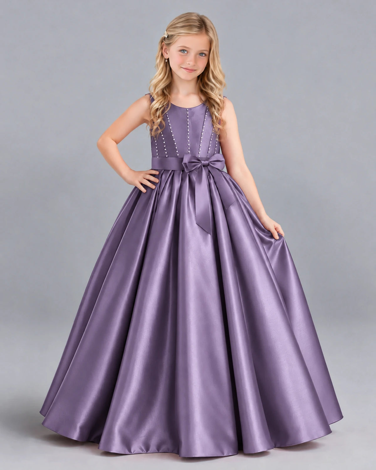 Wisteria Ball Gown Girls Formal Dress Front
