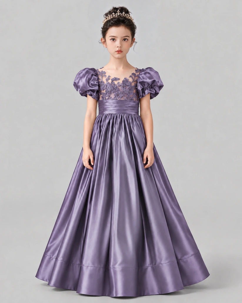 Wisteria Ball Gown Girls Formal Dress Front