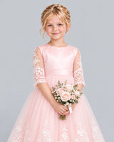 Pink Ball Gown Flower Girl Dress Detail [Shared]