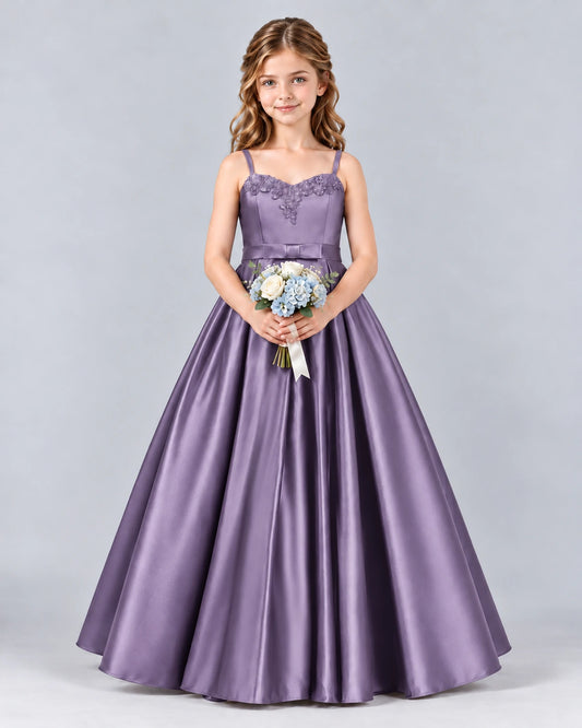 Wisteria Ball Gown Junior Bridesmaid Dress Front