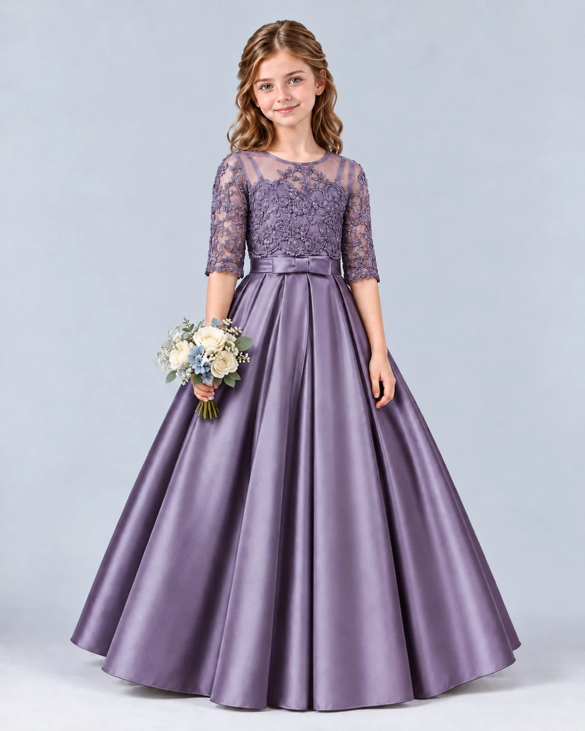 Wisteria Ball Gown Junior Bridesmaid Dress Front
