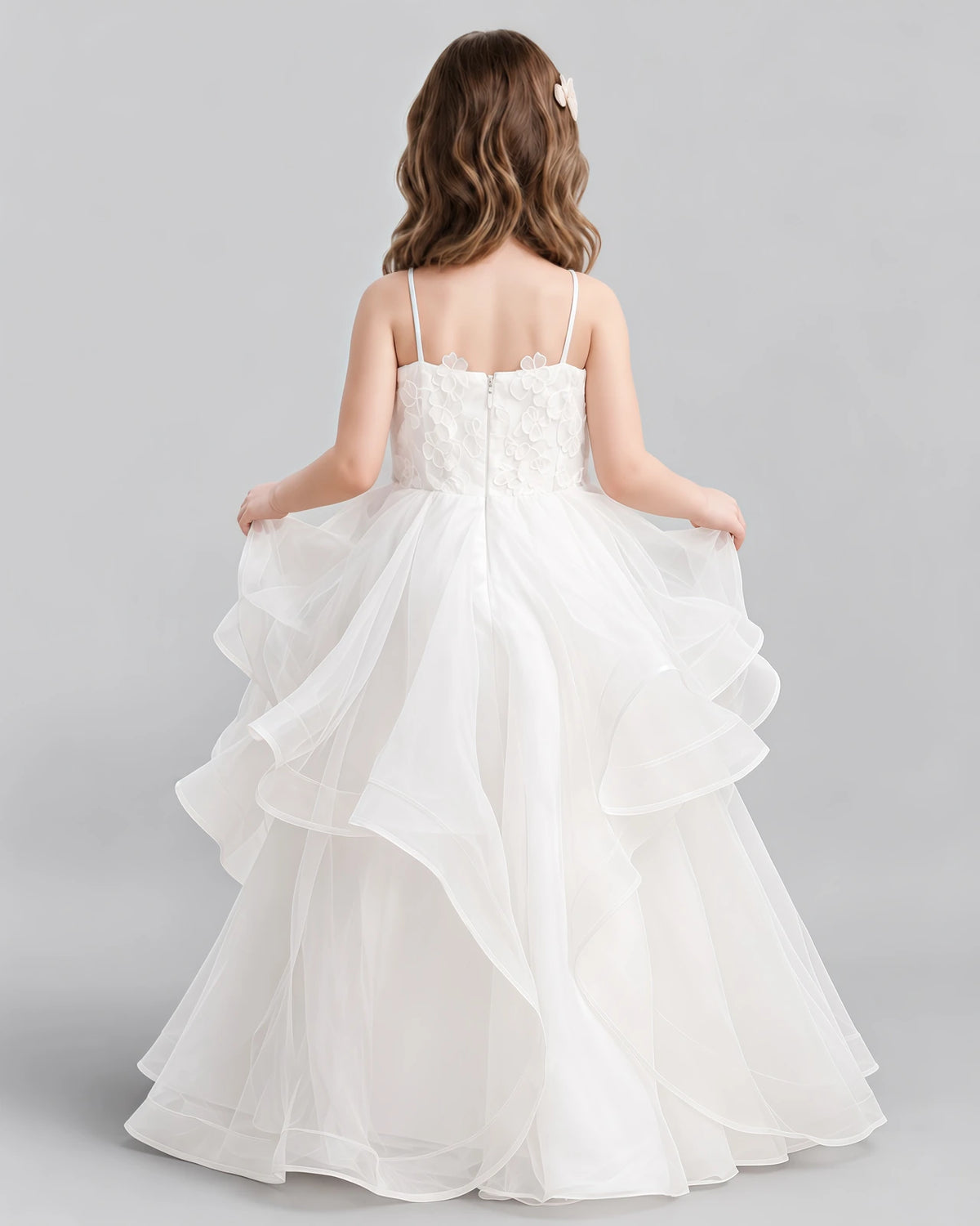 Ivory Ball Gown First Communion Dress Back [Shared]