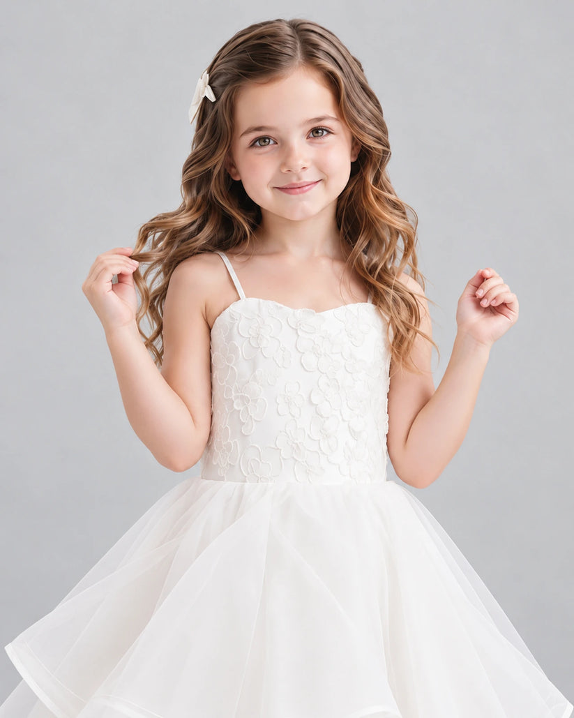 Ivory Ball Gown First Communion Dress Detail [Shared]