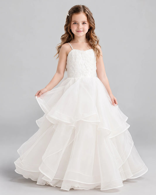 Ivory Ball Gown First Communion Dress Front