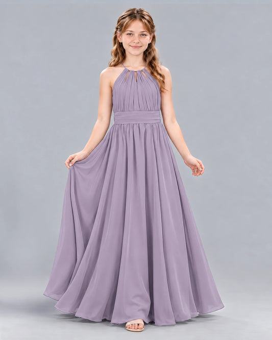 Wisteria A-line Junior Bridesmaid Dress Front