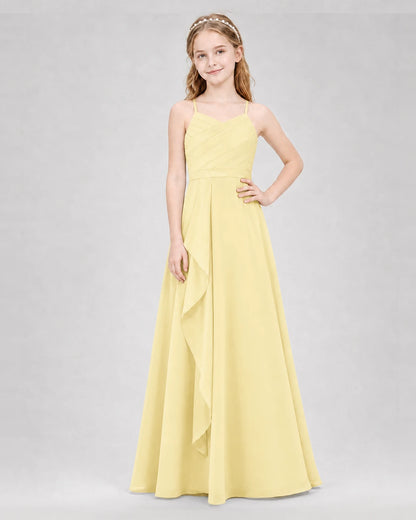 Daffodil A-line Junior Bridesmaid Dresses Front