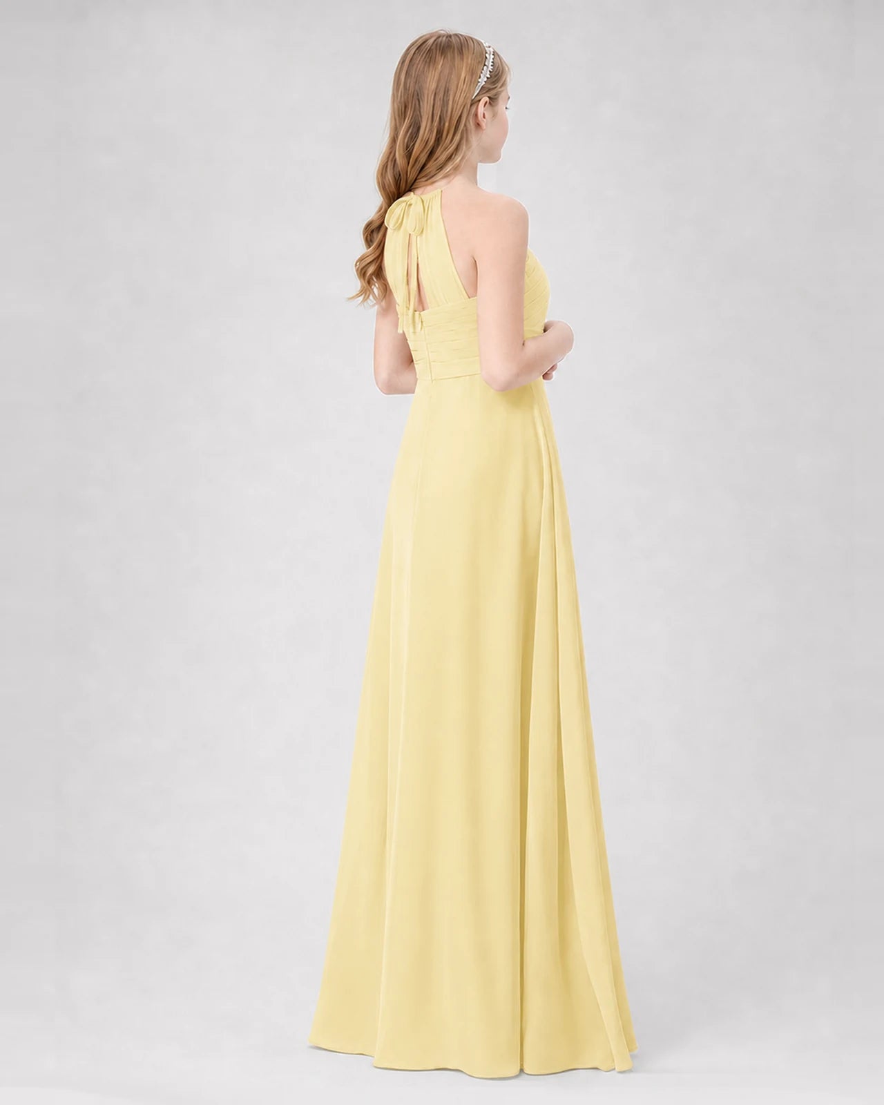 Daffodil A-line Junior Bridesmaid Dresses Back
