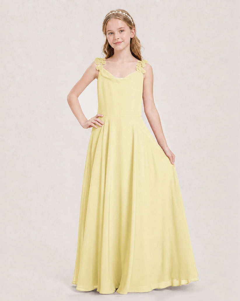 Daffodil Ball Gown Junior Bridesmaid Dress Front