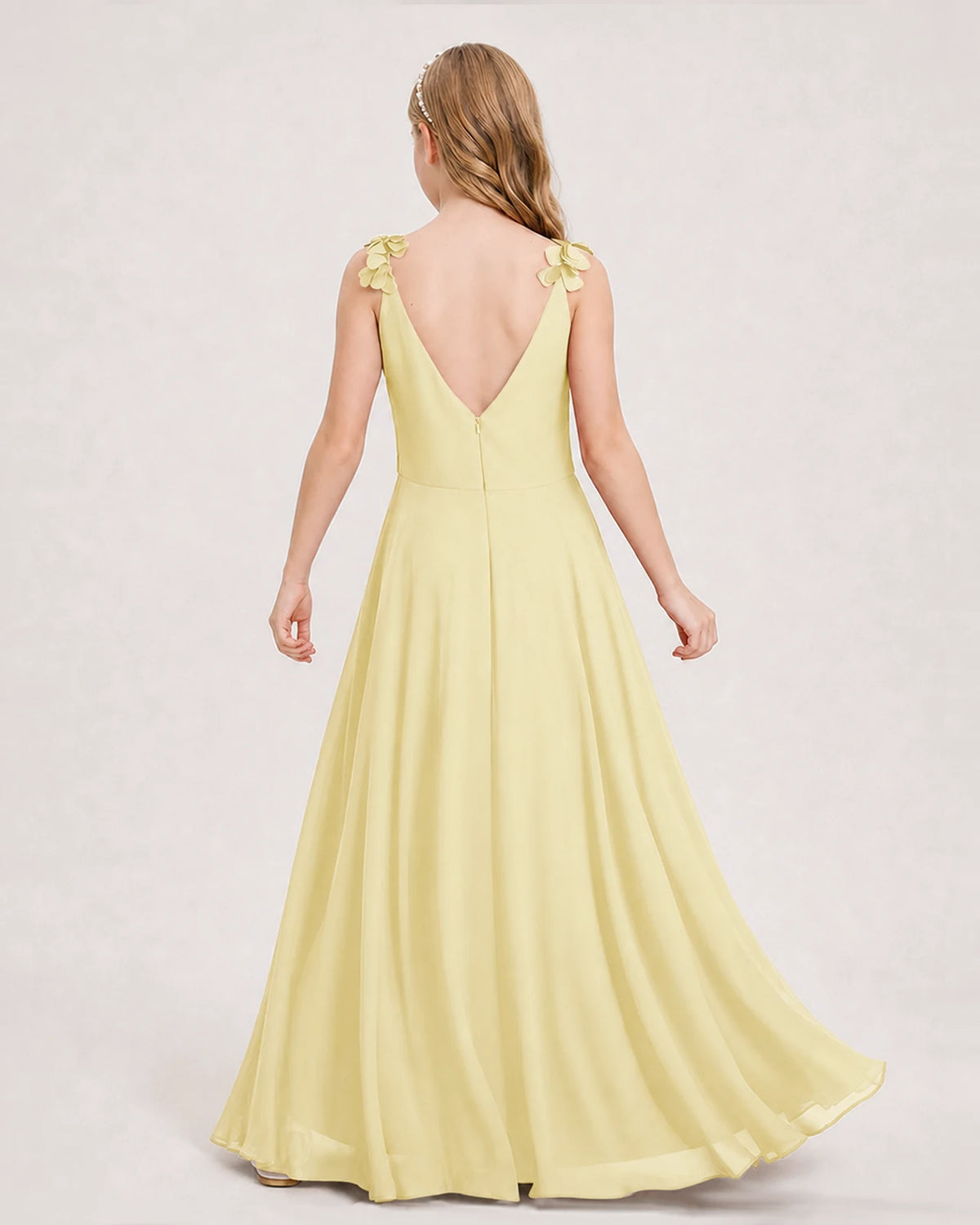 Daffodil Ball Gown Junior Bridesmaid Dress Back
